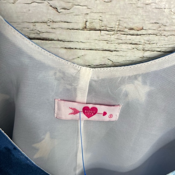 Buddy Love - Star Top blue size small tank top white - Picture 5 of 8